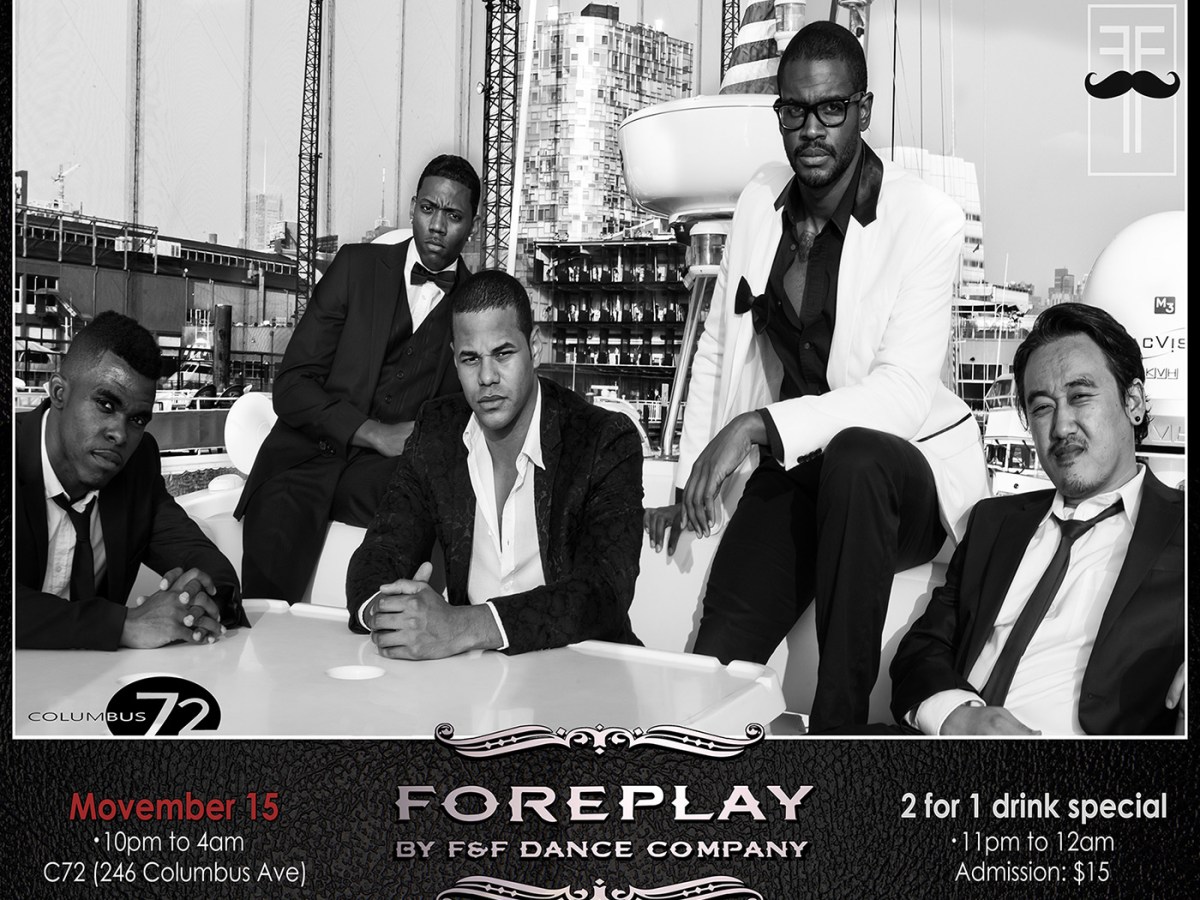 F and F Movemeber Foreplay Flyer