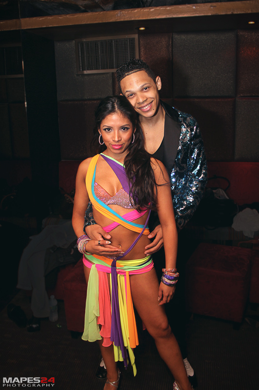 salsa dancers in costume